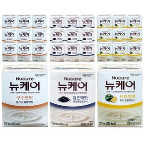 뉴케어 구수한맛 + 고소한 검은깨 + 단호박맛 각 10팩씩 30팩 한박스, 3가지맛 10팩씩, 1개