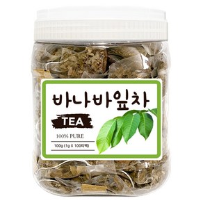 좋은아침 바나바잎차 티백 100티 건조 바나바잎 바나나잎 차, 1g, 100개입, 1개