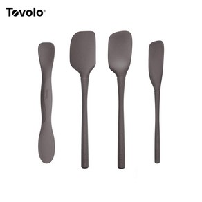 토볼로 Tovolo 올 실리콘 툴 4종 세트 차콜, 공구 세트 4개 세트, 1세트