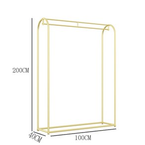 웨딩 드레스 행거 드레스샵 2m 60x200 편집샵 조립식 전시대 선반 보관대 길이 한복, [지붕에 차곡차곡] 길이 100*높이 200나노 금