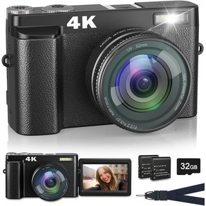 fujifilm ToAuite 5K 디지털 카메라 4800만 화소 30fps 전후 듀얼 플래시 셀카 256g 카드까지 대응 초보자 학생 vlog YouTube용 손떨림 보정 16배, 4K검정+32g카드_일본 사양