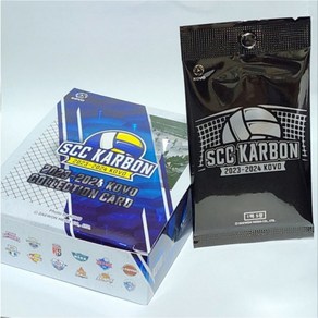 SCC KARVON 2023-2024 KOVO 배구카드 KBL 카본 농구카드 친필 사인 카드 실착 저지 카드 1팩, 1개