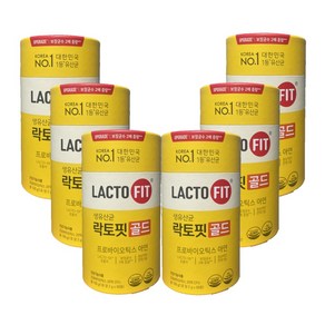 종근당건강 생유산균 락토핏골드 LACTO-5X 포뮬러, 100g, 6개