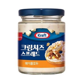 [신세계라이브쇼핑][S] 임박 삼립 크래프트 크림치즈 스프레드 메이플 호두 200g 1+1병, 2개