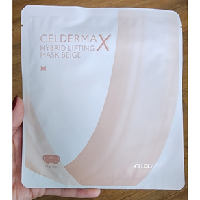 [본사정품] 셀더마 CELDERMA 엑스 하이브리드 리프팅 마스크 베이지, 4개입, 1개