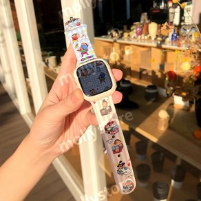 짱구 애플워치 케이스 스트랩 시계줄 밴드, 46mm(iwatch10세대), B