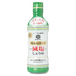 기꼬만 리치 저염 간장, 450ml, 1개