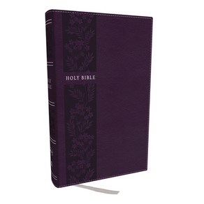 (영문도서) NKJV Holy Bible Pesonal Size Lage Pint Refeence Bible Puple Leathesoft 43 000 Coss... Imitation Leathe, Thomas Nelson, English, 9781400335459