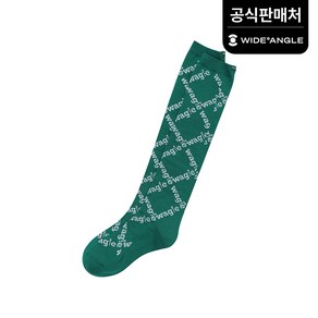 [와이드앵글 공식] [골프] WG 여성 풀패턴 니삭스 WWP23S07G8, Geen, 1개