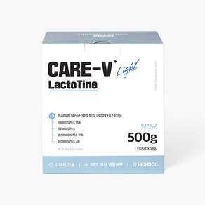하이독 30억 유산균기능식사료 장건강 케어브이 라이트 락토틴(본품 500g), 100g, 오리, 5팩