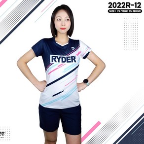 라이더 RYDER 2022R-12 반팔티셔츠 배드민턴의류 탁구 테니스 스포츠의류