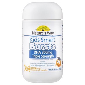 [호주직송] 네이쳐스웨이 Natue's Way Kids Smat DHA 300mg Tiple Stength 50 Soft Capsules, 1개, 50정