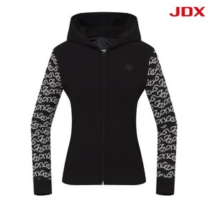 JDX X2SCU8313 빅세일 레터링패턴 후드 방풍 여성골프가디건