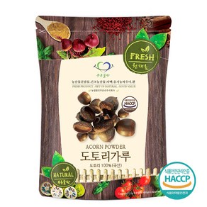 푸른들판 국산 도토리 가루 100% HACCP 인증 도토리 묵 분말, 1개, 500g