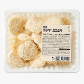 고구마치즈고로케 720g(40g x 18ea) 간식 튀김 사이드메뉴 분식 야식 마로푸드, 720g, 1개