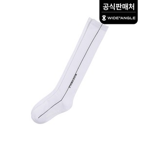 [와이드앵글 공식] [골프] 여성 CO 스트라이프 라인 니삭스(37cm) WWP24S06W2, White, 1개