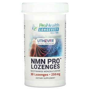 PoHealth NMN Po Lozenes 250mg 30정 설하정 니코틴아미드 의약품 등급, 1개