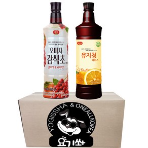 [요기쏴] 광야식품 오미자 감식초 베이스 970ml 유자청 베이스 970ml