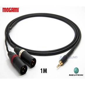 MOGAMI 2534 3.5mm(TRS) + XLR 모가미 스테레오 1M, 1개