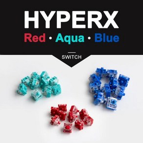 텐키 Kingston Alloy Oigins 기계식 키보드 선형 촉각 축을위한 HypeX Red Aqua Blue 스위치 DIY 게임용 사용자 정의, 없음, 없음, 1.10 pieces  HypeX Red