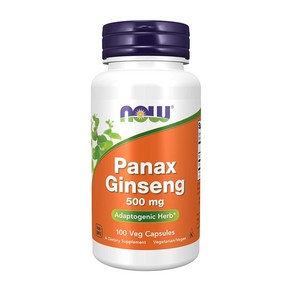 Now Foods 파낙스 진생 500 mg 100 베지캡슐, 100정, 1개