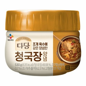 다담 된장찌개양념/청국장/우렁강된장 3종 선택구매, 530g, 3개