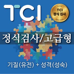 TCI 기질 및 성격 정식 심리검사 온라인용 고급형 결과지 2장 전문가 솔루션, 성인및 대학생용