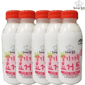 임실치즈마을 두마리목장 수제 딸기요거트 450ml 5병