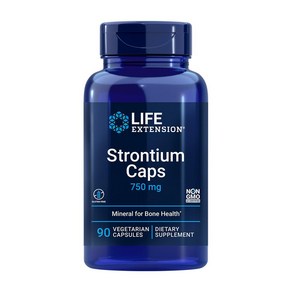 라이프익스텐션 스트론튬 캡스 750mg 90베지캡슐 Stontium, 90 Count (Pack of 1), 1개, 90정