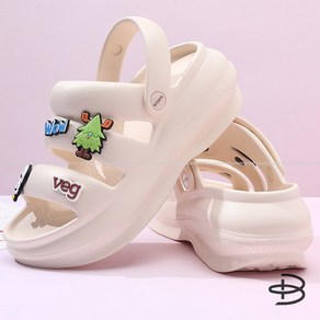 [편한데 예뻐] 6cm 쿠션 키높이 샌들 발편한 무중력 슬리퍼 하루연구소