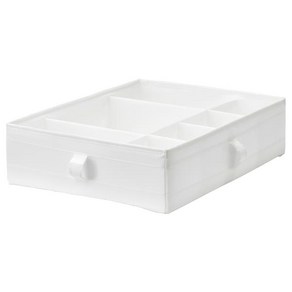 이케아 스쿠브 칸막이정리함 수납함, 화이트, 1개