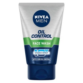 Nivea Men Face Wash Fo Oily Skin Oil Contol Fo 12H Oil Contol With 10X Vitamin C Effect 100 G, 100g, 1개