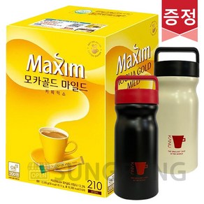 맥심 모카골드 커피믹스 210T + 바스크텀블러, 1개, 210개입