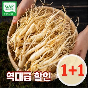 [1+1] 1키로 금산 인삼 5~6년근 가정용 못난이 난발삼 원수삼 파삼 막삼