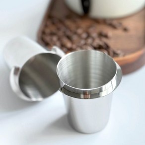 프리즈마 D01 스텐 도징컵 58mm 에스프레소 레벨링툴, 1개, 실버