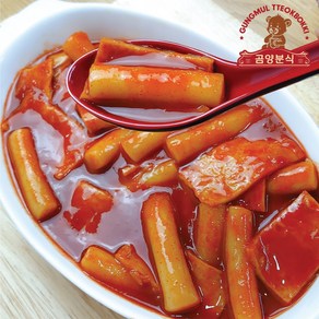 곰양분식 즉석 국물 떡볶이 밀키트 김남주 레시피 꿀 소스 떡볶이, 590g, 1개