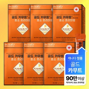 인테로 골드 카무트 효소 프리미엄, 6박스, 90g