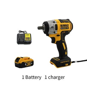 Dewalt 무선 임팩트 렌치 소형 전기 DCF880 203N 배터리용 M 하이 토크 충전식 전동 공구 20V, [02] 1 Battey 1 Chage, [02] EU, 1개, 02 1 battey 1 chage