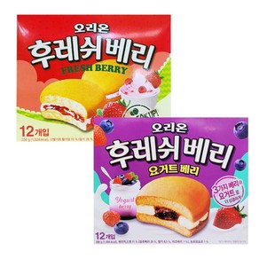 오리온 후레쉬베리 요거트12p 2개 + 후레쉬베리12p 2개, 336g