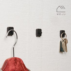 [위주]다꼬핀 듀얼벽지핀 기본후크 세트, 20개, 블랙