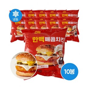 한맥식품 냉동매콤한순살치킨햄버거 190g 10개입