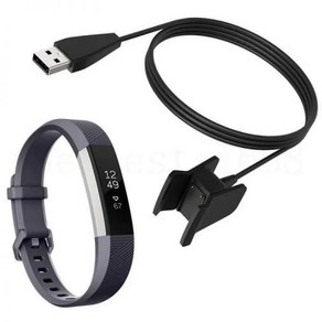 Fitbit Alta HR 스마트 손목 밴드 트래커 용 교체 USB 충전 충전기 케이블 코드, 1개