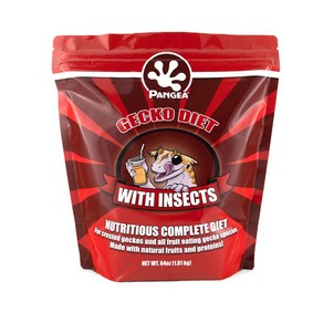 판게아 인섹트 1.8kg 64oz 크레 크레스티드 게코 슈퍼푸드 Pangea Gecko Diet with Insects 64oz PFDI-64, 1개, 1.81kg