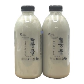 [순진식품] 100% 국내산 순수하고 진한 서리태콩물, 2개, 1L