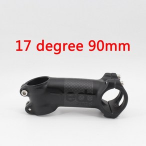 블랙 JEDA 6 17 앵글 로드 카본 자전거 스템 산악 탄소 MTB 부품 31.8x60-120mm 도, 03 17 degee 90mm, 1개