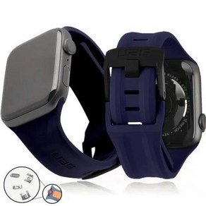 애플 호환 워치 밴드용 실리콘 스트랩 UAG 42 팔찌 iwatch 시리즈 3 4 5 6 SE 7 8 울트라 44mm 41mm, [01] Abyss Blue, [01] 42MM 44MM 45MM 49MM, 01 Abyss Blue, 1개