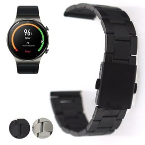 화웨이워치 GT2 42mm 호환 메탈스트랩 기본형, ME39BK20 블랙, 1개