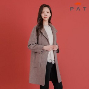 [PAT 여성] 니트카라 핸드메이드 울 코트_1H81114