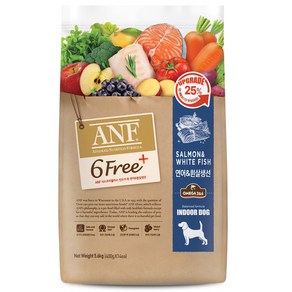 ANF 전연령 유기농 6Fee 연어 애견사료, 1개, 1.6kg