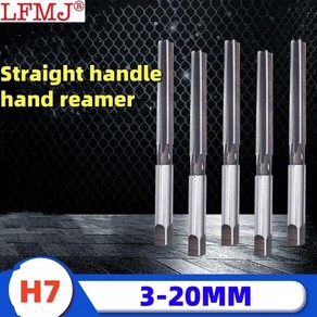 스트레이트 핸들 핸드 리머 H7 3-20mm 3 4 5 6 7 8 9 10 11 12 1 개 CNC 척 밀링 커터 17mm, 01 H7 3MM, 1개